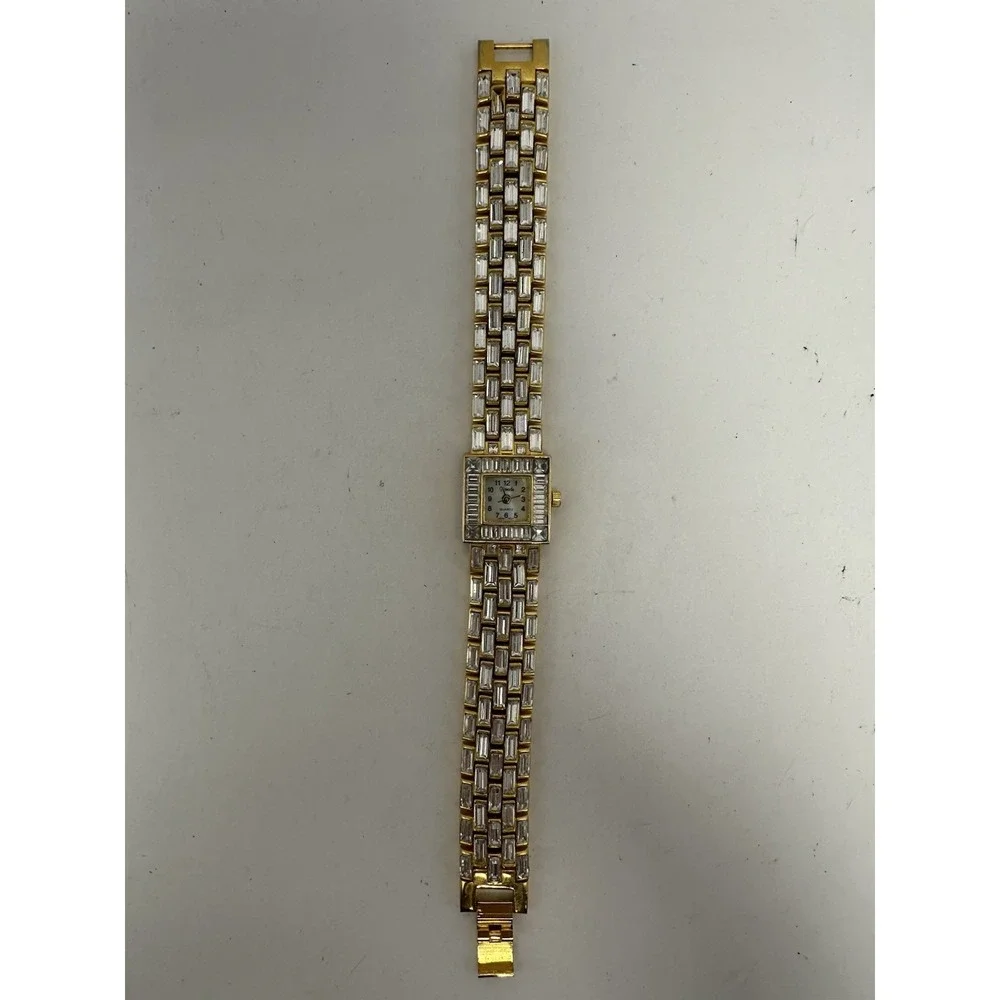 Xanadu Pave Crystal New‎ Battery Ladies MOP Watch 19MM 7.25
